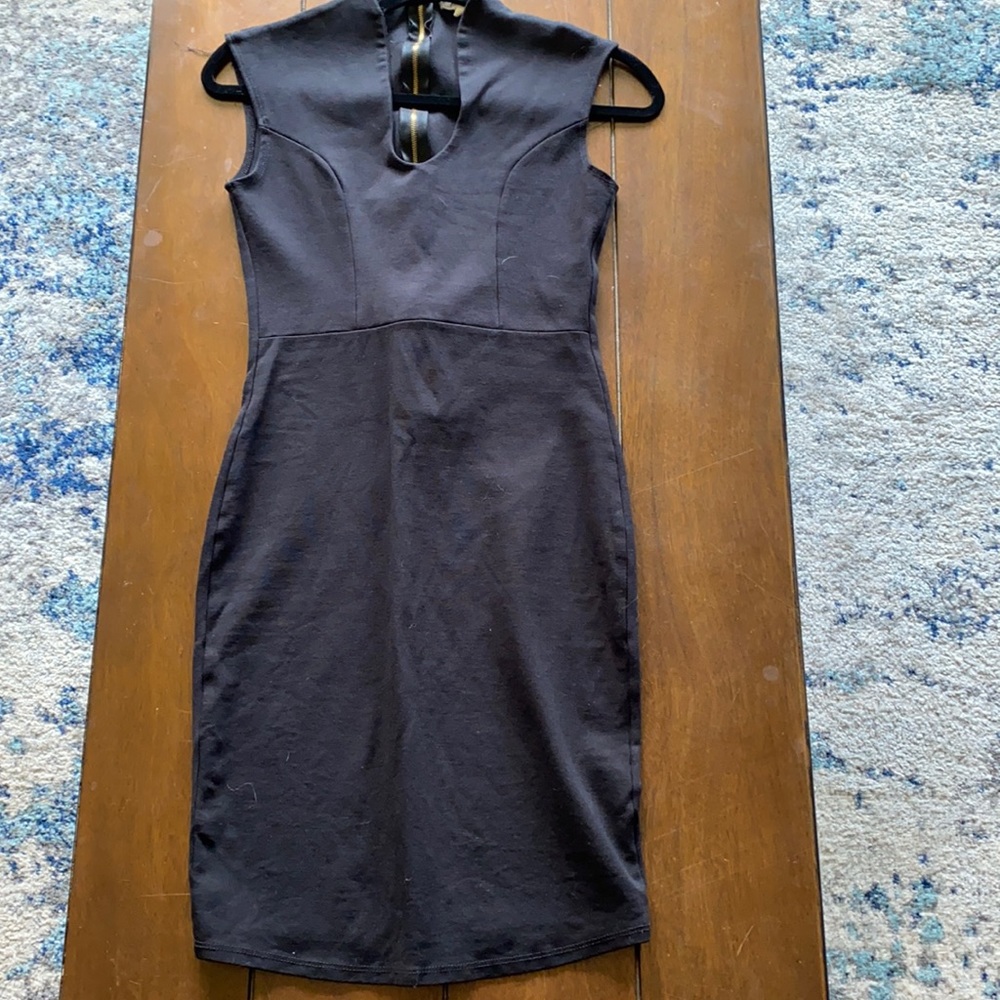 Black mini dress